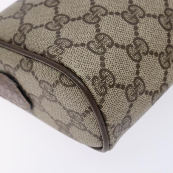 GUCCI GG Supreme Web Sherry Line Bag PVC Beige Gold 89 02 018 Auth BA4016 - Picture 11 of 16